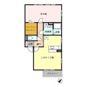 シャン北中 Cの間取り画像