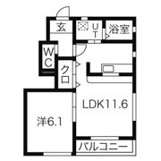 パーソナルシティ一本杉A・Bの間取り画像