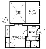 DEAR．FLAT姪浜の間取り画像