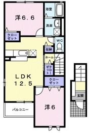 アート グレイス Ⅱの間取り画像