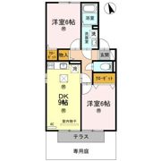 クラージュ A棟の間取り画像