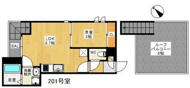 GRANDTIC ボヌール姪浜の間取り画像