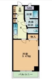 サンフローラ西新の間取り画像