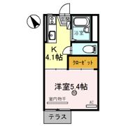 ハイツ西田の間取り画像
