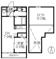 ピュール室見の間取り画像