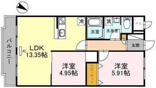 グリーンメゾン白鳥の間取り画像