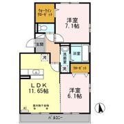 アビタシオン Aの間取り画像