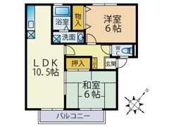サンガーデン笹原A棟の間取り画像
