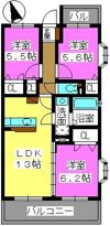 アムール空港南の間取り画像