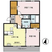 メイプルコートの間取り画像
