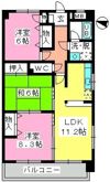ルミエール諸岡の間取り画像