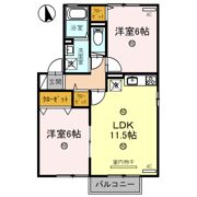 シャインヒル Aの間取り画像