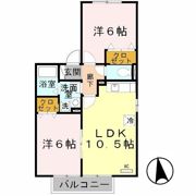 クローバー Ⅱの間取り画像