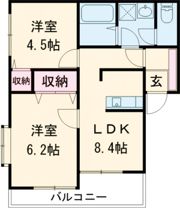 ラ・ボールゴ東光寺の間取り画像