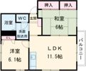アイリス第2大野城の間取り画像