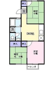 ウワトハイツAの間取り画像