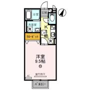 ハンズレジデンス北脇 B棟の間取り画像