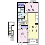 テラス三島町Aの間取り画像