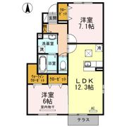 グリーンピア下愛子の間取り画像