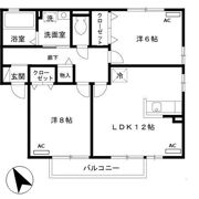 リビングタウン水口 B棟の間取り画像
