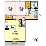 Cozy Court竹中（ｺｰｼﾞｰｺｰﾄﾀｹﾅｶ）の間取り画像