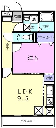 セジュールユタカの間取り画像