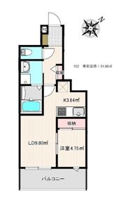 SMILEAX九産大前の間取り画像