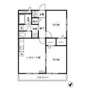 カナディアンコート南吉成 Aの間取り画像