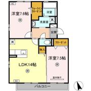 トゥレーヌ 泉中央の間取り画像