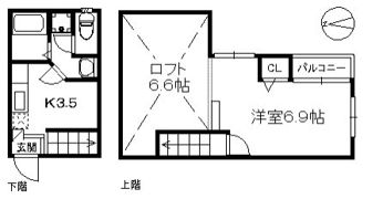 ペイサージュ別府南の間取り画像
