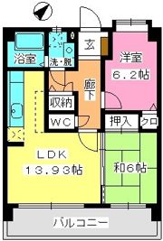 プロシード曰佐の間取り画像