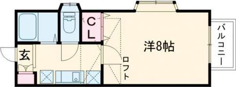 クレセール南吉成壱番館の間取り画像