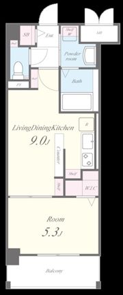 エルグランド博多の間取り画像