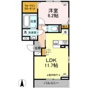 フルール・デ・シャン Bの間取り画像