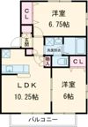 アミティエⅠ番館の間取り画像