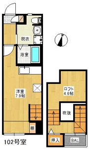 MAISONETIC九大学研都市の間取り画像