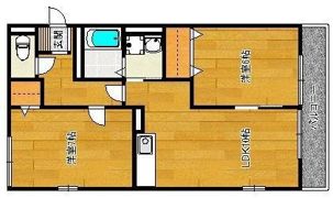 愛華長尾IIの間取り画像