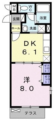 エスポワール北山Ⅱの間取り画像
