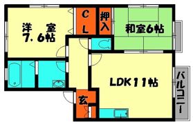 ファミーユⅡの間取り画像