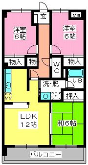 ルミエール諸岡の間取り画像
