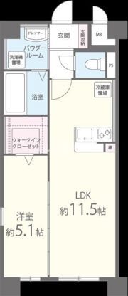 M.Rレジデンス博多の間取り画像