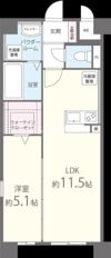 M.Rレジデンス博多の間取り画像