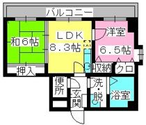 グレイスコートの間取り画像