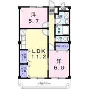 ロジュマンぽぷりの間取り画像