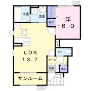 アリエッタ パティオⅡの間取り画像