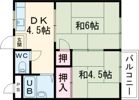 清水ハイツの間取り画像
