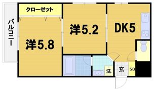 松山サザンクロスの間取り画像