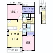 サン ルタン Aの間取り画像