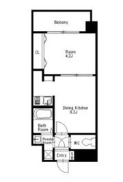 アブレスト野間の間取り画像