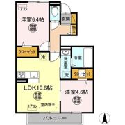 D-roomリミテッド中根の間取り画像